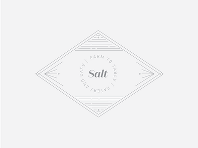 Salt Logo branding grey illustrator line logo mark minimal type typography vector