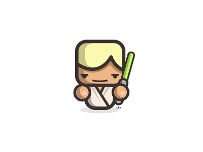 Luke fanart kirpluk luke simple skywalker star wars vector