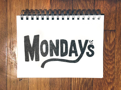 Case of the Mondays daily doodle drawing hand lettering lettering micron mondays sketch