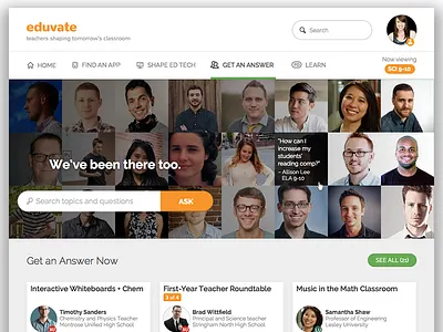 Education splash page education landing schools splash teachers