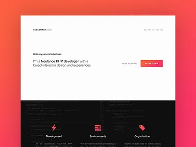 Portfolio 2014 2014 bold development flashy focus gradient php portfolio