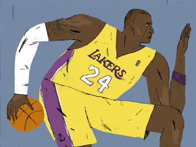 Kobe Dribbble black kobe lakers mamba