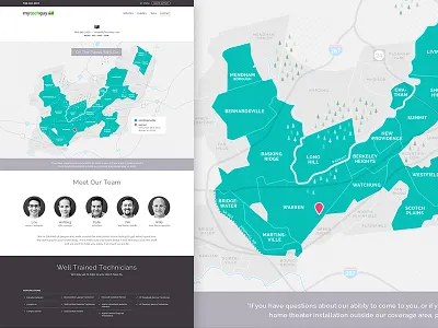 MyTechGuy Contact Page contact custom map information design maps ui ux web design