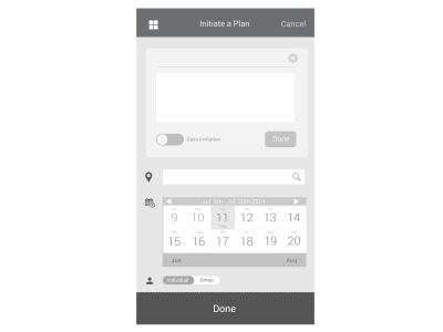 Making long-term plan interaction motion ux wireframe