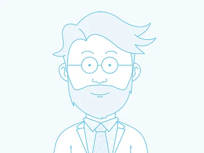 Mr. Appstein avatar beard character face illustration portrait seoshop