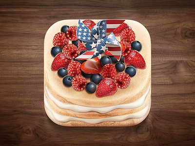 Berry cake berry cake icon ios pie raspberries strawberries vector