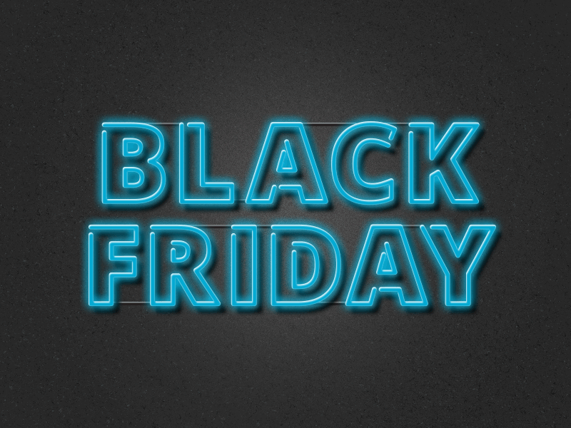 BLACK FRIDAY animation black friday dark distressed gif glow gritty neon retail sale sign typography