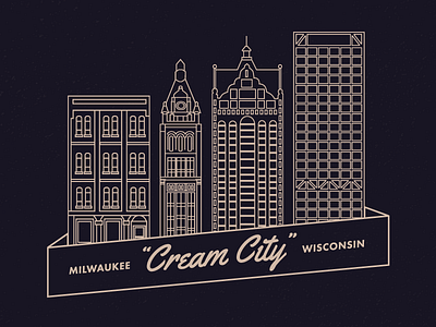 Cream City cream city doodle line milwaukee wisconsin