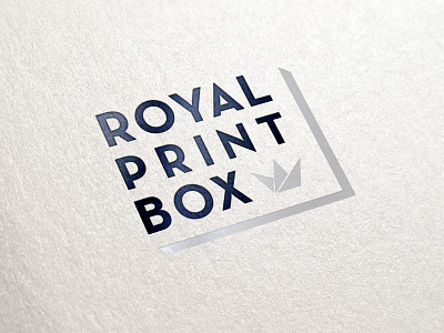 Royal Print Box WIP 2 black branding crown identity logo royal silver wip