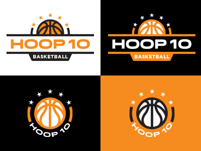 Hoop 10 Final logo basketball design hoops king logo texas