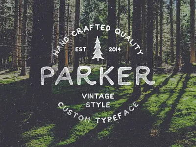 Parker font hand drawn lettering parker type typography vintage