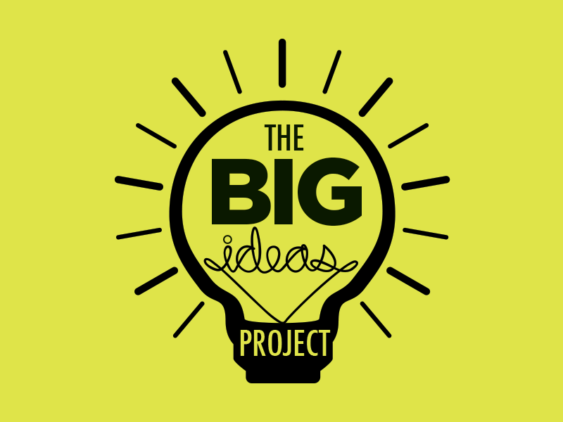 Quick Fun Logo Concept big black bulb idea illustration light lightbulb logo simple yellow