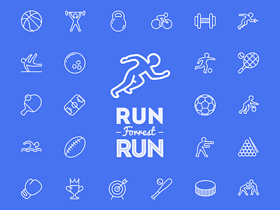 Run, Forrest, Run! icojam icons sport unigrid vector