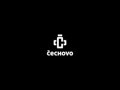 Čechovo black brandmark craft cross hospital medical pharmacies typography white