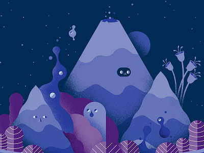 Dream landscape dream illustration landscape threadless vector