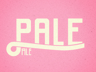 Pale Ale beer lettering type vector