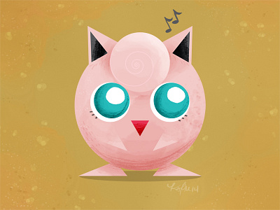 Jigglypuff doodle illustration jigglypuff personal pokemon the great november art a thon watercolor