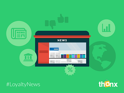 Loyalty News editorial flat illustration news news stand store