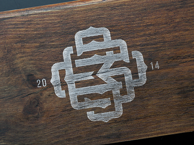 Factory 360 Vintage 2014 360 factory logo monogram paint vintage wood