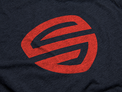 Serve. badge logo military navy red orange s serve serve studios shield