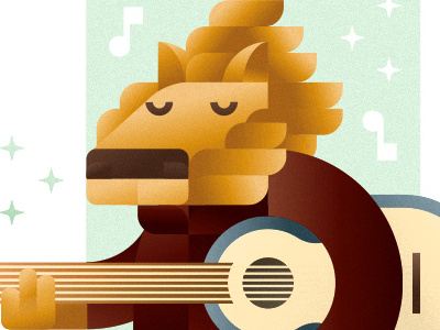 Lion guitarist guitarist illustration lion music orchestra