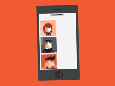 Veecards - bring your contacts to life! after effects animation app gif graphic illustration illustrator motion motion graphic phone video