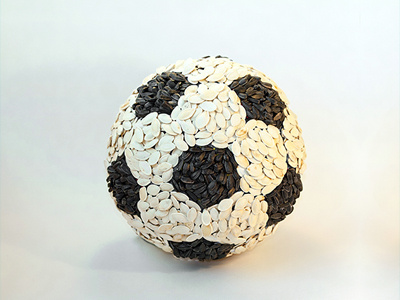 Seeds Soccer Ball dan cretu food illustration football soccer sunflower seeds