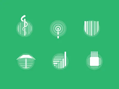 Top Company Logos barcode circuit financial healthcare insurance snake technology telecom. retail umbrella