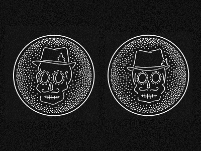 Sugar Skulls branding logo restaurant skull taco