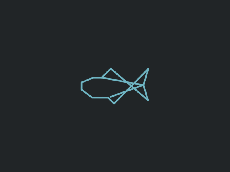 Grouper Preloader animation blue fish gif loader mobile preloader ui