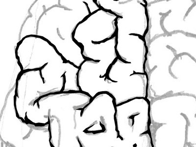 brain brain sticker