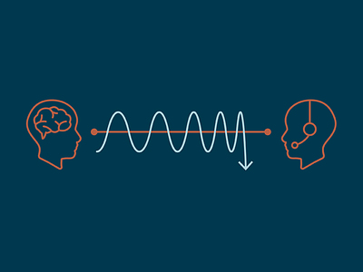 Communication failure ad blue brainstorm communicate fail icon illustration line line icons promotion retro thinking