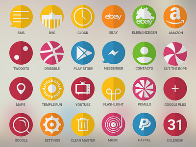Custom Icons #2 android custom flat icons