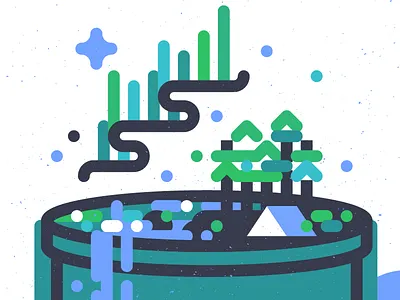 North Shore Coffee coffee cup lake monoline northern lights tent trees