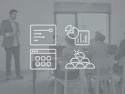 Icon Action chart clean gold graph gray icon icons minimal minimalist simple