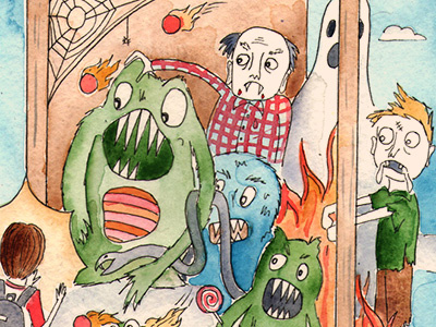 Magic Puddle monster nightmare vampire zombie