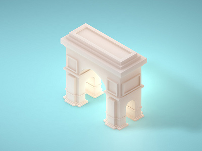 Memorabilities 3d achitecture cinema4d render sss