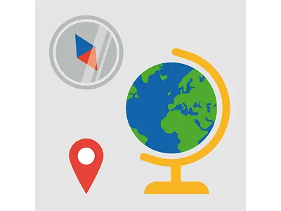 Geography compass education geography globe school science