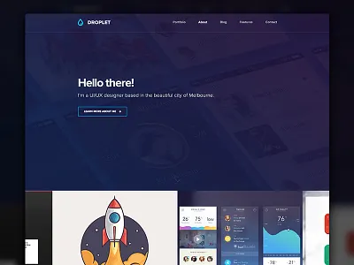 Homepage Design angly design development droplet logo piffle themeforest themes wordpress