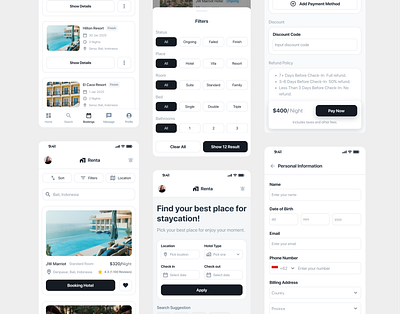 Booking App UI app booking clean design europe illustration image indonesia designer neat travel ui uidesign ux