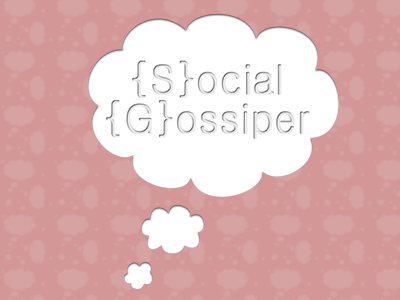 Social Gossiper Logo logo media mobile photoshop cc typography