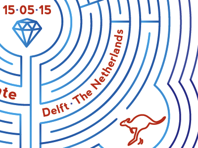 WIP Kangaroo and Ruby delf kangaroo labyrinth ruby