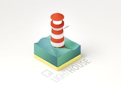 Lighthouse 3d c4d cinema 4d