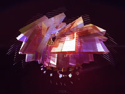 Turning — Cover Big A Version abstract album c4d cinema4d colors cover finji levitating music soundcloud turning