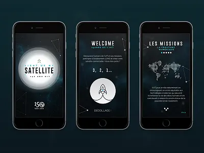 ITU LUMS - WIP - Mobile application design event itu mobile rocket satellite space ui ux