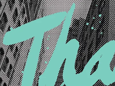 Holiday Card Teaser dots holidays screen print typography