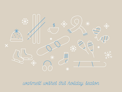 More holiday fun christmas collage holiday illustration outlines vector winter