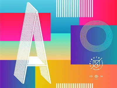 OMGRADIENTS eye gradient shield tribute typography