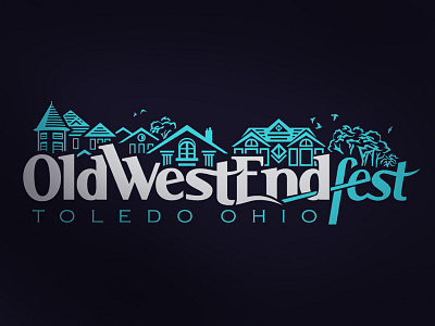 2013 OWE fest Shirt Design illustration lettering ohio old west end toledo vector