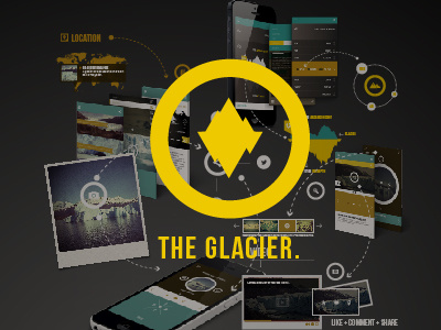 The Glacier app information architecture interfaces ui